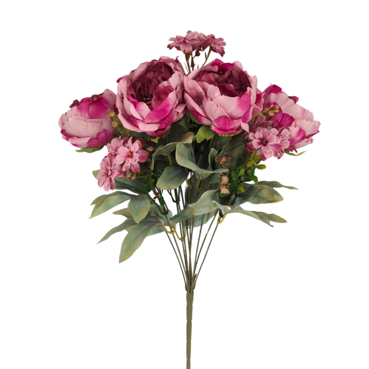 23" Mauve Peony Bush – 10 Faux Stems for Bouquets & Arrangements-85323-MV